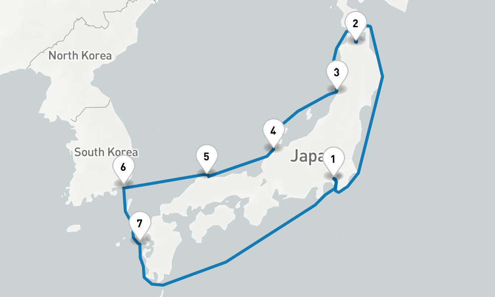 2023/10/31発 9 nights / 10 days, Yokohama (Tokyo, Japan) Round trip